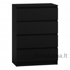 Topeshop M4 CZERŃ chest of drawers