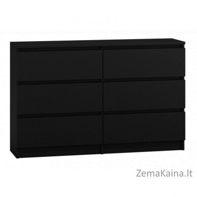 Topeshop M6 120 CZERŃ chest of drawers 1