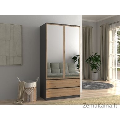 Topeshop SZAFA MALWA AN/AR L bedroom wardrobe/closet 5 shelves 2 door(s) 1