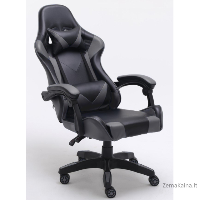 Topeshop FOTEL REMUS SZARY biuro kėdė Paminkštinta sėdynė Paminkštinta nugaros atrama 1