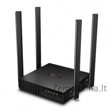 TP-LINK Archer C54 belaidis maršrutizatorius Greitas eternetas Dviguba juosta (2,4 GHz / 5 GHz) 4G Juoda