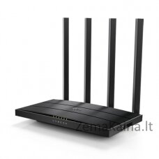 TP-LINK Archer C6U belaidis maršrutizatorius Gigabitinis internetas Dviguba juosta (2,4 GHz / 5 GHz) 4G Juoda