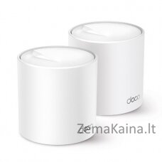 TP-LINK Deco X50 (2-pack) Dviguba juosta (2,4 GHz / 5 GHz) Wi-Fi 6 (802.11ax) Balta 3 Vidinis