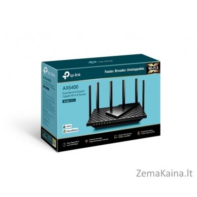 TP-LINK Archer AX72 belaidis maršrutizatorius Gigabitinis eternetas Dviguba juosta (2,4 GHz / 5 GHz) Juoda 1