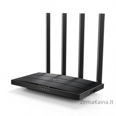 TP-LINK Archer C6U belaidis maršrutizatorius Gigabitinis internetas Dviguba juosta (2,4 GHz / 5 GHz) 4G Juoda 1