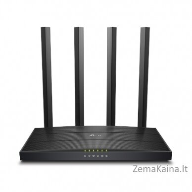 TP-LINK Archer C6U belaidis maršrutizatorius Gigabitinis internetas Dviguba juosta (2,4 GHz / 5 GHz) 4G Juoda