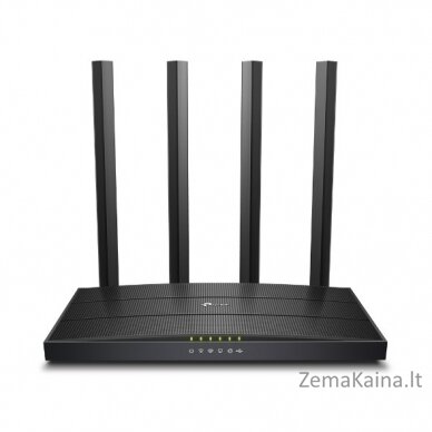 TP-LINK Archer C6U belaidis maršrutizatorius Gigabitinis internetas Dviguba juosta (2,4 GHz / 5 GHz) 4G Juoda 4