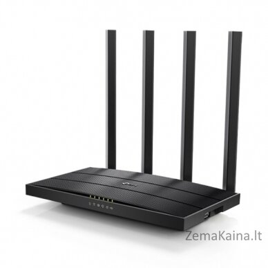 TP-LINK Archer C6U belaidis maršrutizatorius Gigabitinis internetas Dviguba juosta (2,4 GHz / 5 GHz) 4G Juoda 5