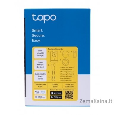 TP-Link Tapo C225 IP apsaugos kamera Vidaus 2560 x 1440 pikseliai Stalas 7