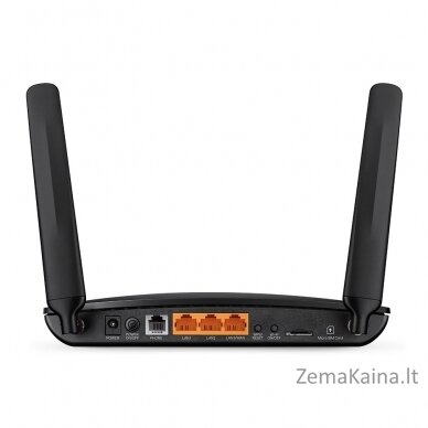 TP-LINK TL-MR6500v belaidis maršrutizatorius Greitas eternetas Viena juosta (2,4 GHz) 4G Juoda 2