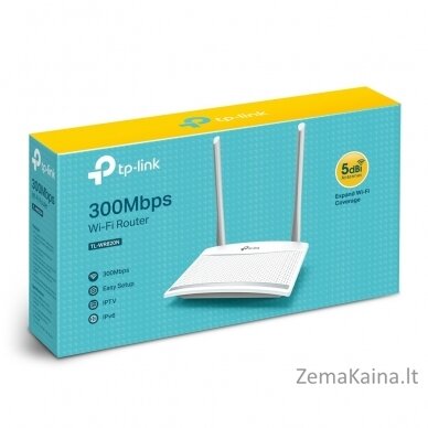 TP-LINK TL-WR820N belaidis maršrutizatorius Greitas eternetas Viena juosta (2,4 GHz) 4G Balta 3