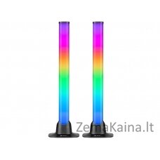 Tracer SET OF LAMPS SMART DESK RGB TUYA APP Išmanioji stalinė lempa „Bluetooth“ Juoda