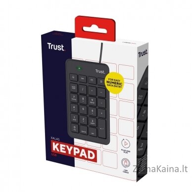 Trust 22221 skaičių klaviatūra Knyginis kompiuteris / kompiuteris USB Juoda 4