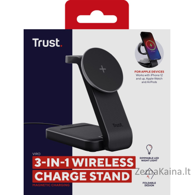 Trust Viro Headphones, Headset, Smartphone, Smartwatch Black USB Wireless charging 7