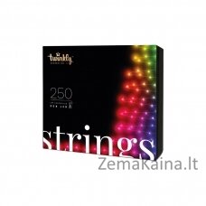 TWINKLY Strings 250 (TWS250STP-BEU) Išmaniosios Kalėdų eglutės lemputės 250 LED RGB 20 m