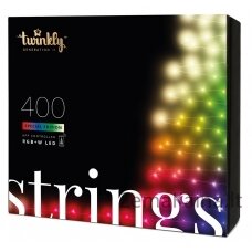 TWINKLY Strings 400 Special Edition (TWS400SPP-BEU) Išmaniosios Kalėdų eglutės lemputės 400 LED RGB+W 32 m