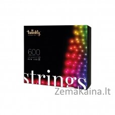 TWINKLY Strings 600 (TWS600STP-BEU) Išmaniosios Kalėdų eglutės lemputės 600 LED RGB 48 m