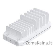 UNITEK CHARGING STATION 10X USB 2.4A 60W WHITE