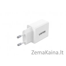 UNTIEK CHARGER 2X USB-A, 12W, WHITE, P1113A-EU