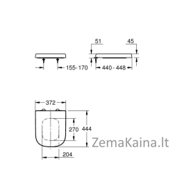 Unitazo sėdynė su dangčiu Euro Ceramic 39330002