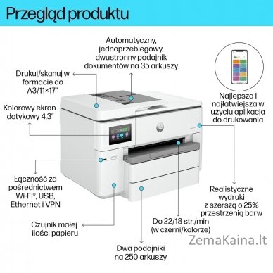 Urządzenie wielofunkcyjne HP OfficeJet Pro 9730e 13