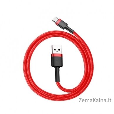 USB-C kabelis Baseus Cafule 2A 2 m (raudonas) 1