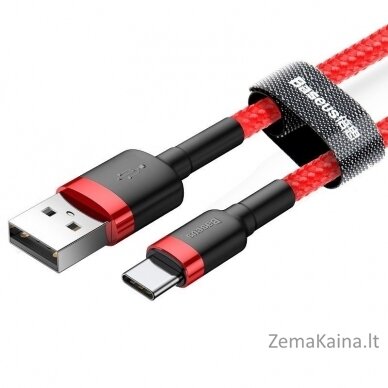 USB-C kabelis Baseus Cafule 2A 2 m (raudonas) 2