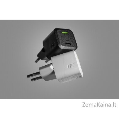 USB Charger Green Cell PowerGaN 33 W PD 3.0 QC 3.0 1x USB-C black 5