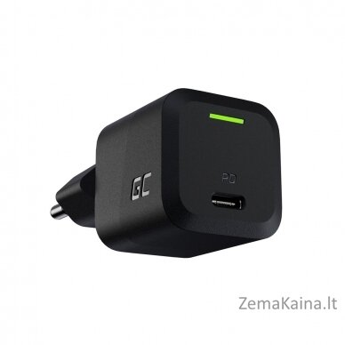 USB Charger Green Cell PowerGaN 33 W PD 3.0 QC 3.0 1x USB-C black 2