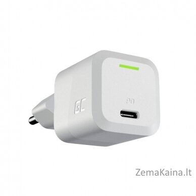 USB Charger Green Cell PowerGaN 33 W PD 3.0 QC 3.0 1x USB-C white 2