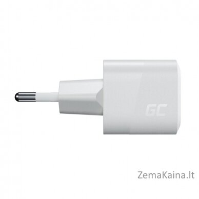 USB Charger Green Cell PowerGaN 33 W PD 3.0 QC 3.0 1x USB-C white 3