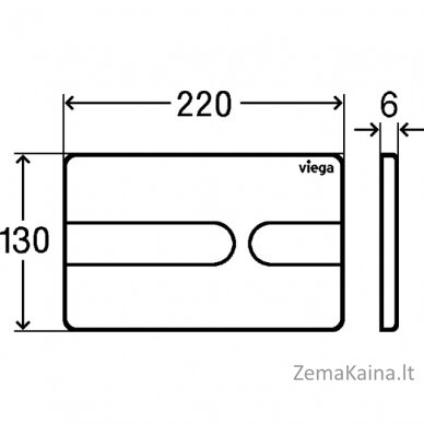 Vandens nuleidimo klavišas Viega Prevista Style 23 773175 1