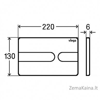 Vandens nuleidimo klavišas Viega PREVISTA VISIGN FOR STYLE 23, 773052 chromas 1