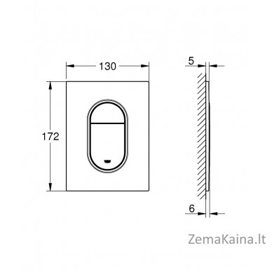 Vandens nuleidimo plokštė Grohe ARENA COSMOPOLITAN S 37624000 1