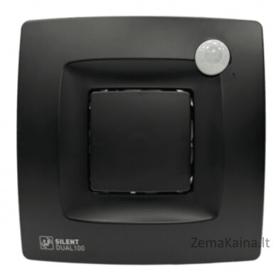 Ventiliatorius SILENT DUAL 100 MATT BLACK 5210021200 220240V 50HZ RE