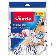 VILEDA TURBO 3w1 Mikro pluoštas 1 vnt Balta