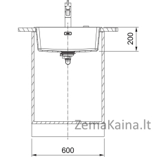 Virtuvės plautuvė Franke Maris MRG 210/110-52, onikso juoda, 114.0658.205