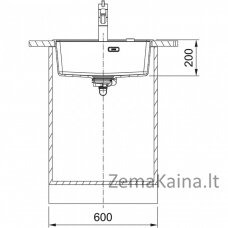 Virtuvės plautuvė Franke Maris MRG 610-52, juoda matinė, 114.0658.586