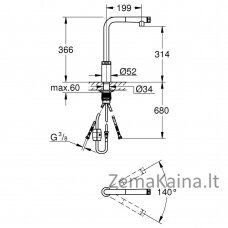 Virtuvinis maišytuvas Grohe MINTA SMARTCONTROL 31613000