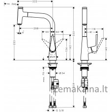 Virtuvinis maišytuvas Hansgrohe Talis Select M51 72822000