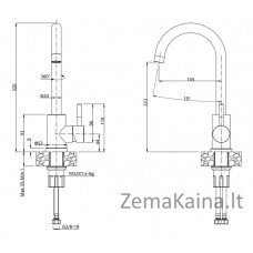 Virtuvinis maišytuvas Quadron Kate 3623500_BLM