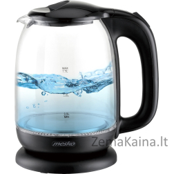 Virdulys Mesko Mesko MS 1302b elektrinis virdulys, stiklinis, 1,7 L, juodas