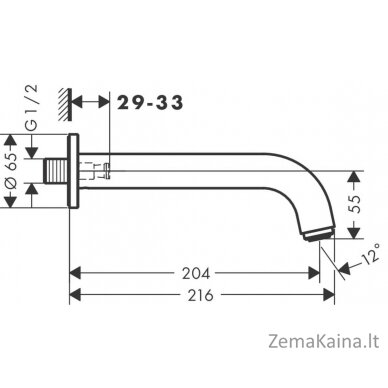 Vonios snapas Hansgrohe Vernis Blend, 71420000, chromas 2