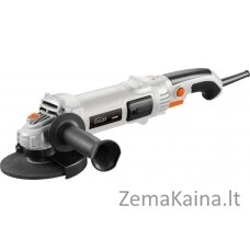 Vulkaninis šlifuoklis ANGLE GRINDER 1200W, 125MM, 0-11500/MIN KONCEPCIJA