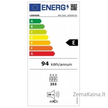 Vyno šaldytuvas Liebherr WKt 5551 2