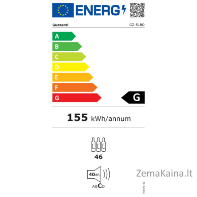 Vyno šaldytuvas Guzzanti GZ 51BD 3