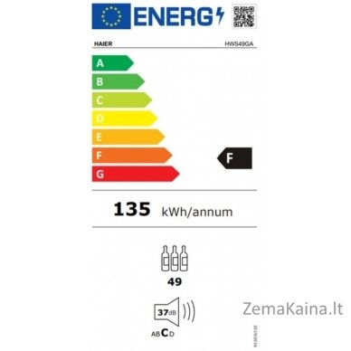 Vyno šaldytuvas Haier HWS49GA 3