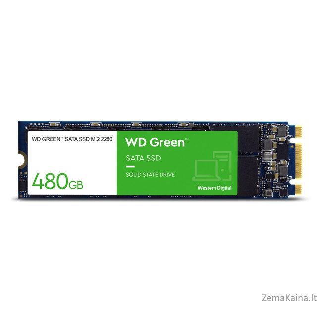 Western Digital Green WDS480G3G0B SSD diskas M.2 480 GB „Serial ATA III“