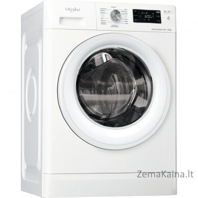 Whirlpool FFB 6238 W PL skalbimo mašina Laisvai stovintis Pakraunama per priekį 6 kg 1200 RPM Balta