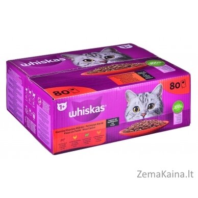 WHISKAS saszetki mix w sosie dla kota 80x85g